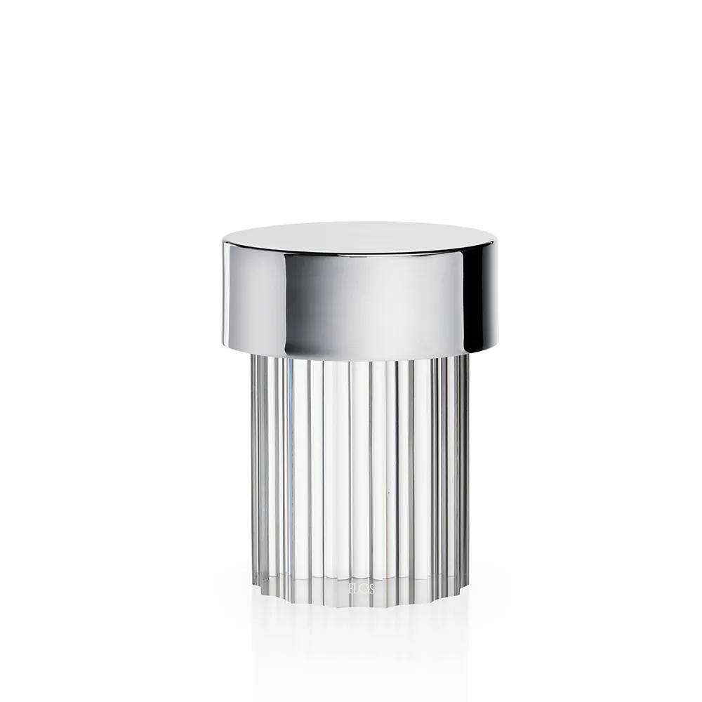 Last Order Fluted IP55 table lamp, Stainless steel Flos