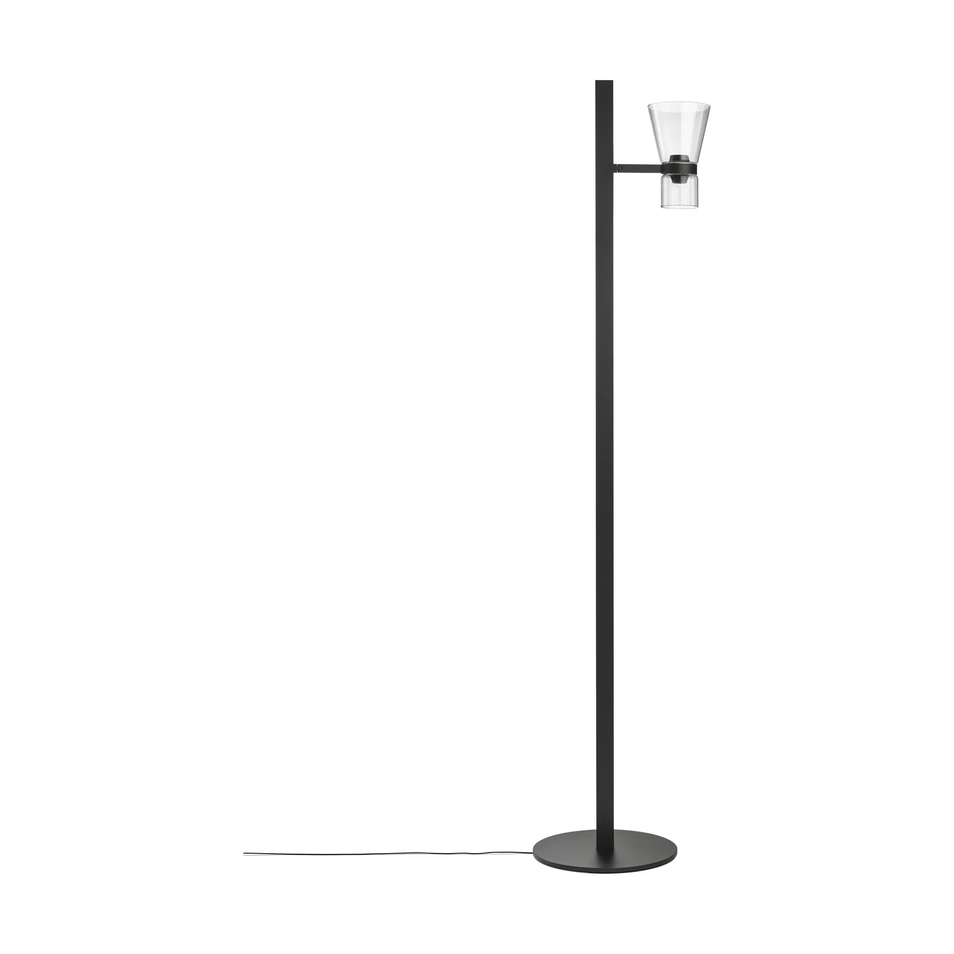 Nocturne FI cone floor lamp - Black Flos