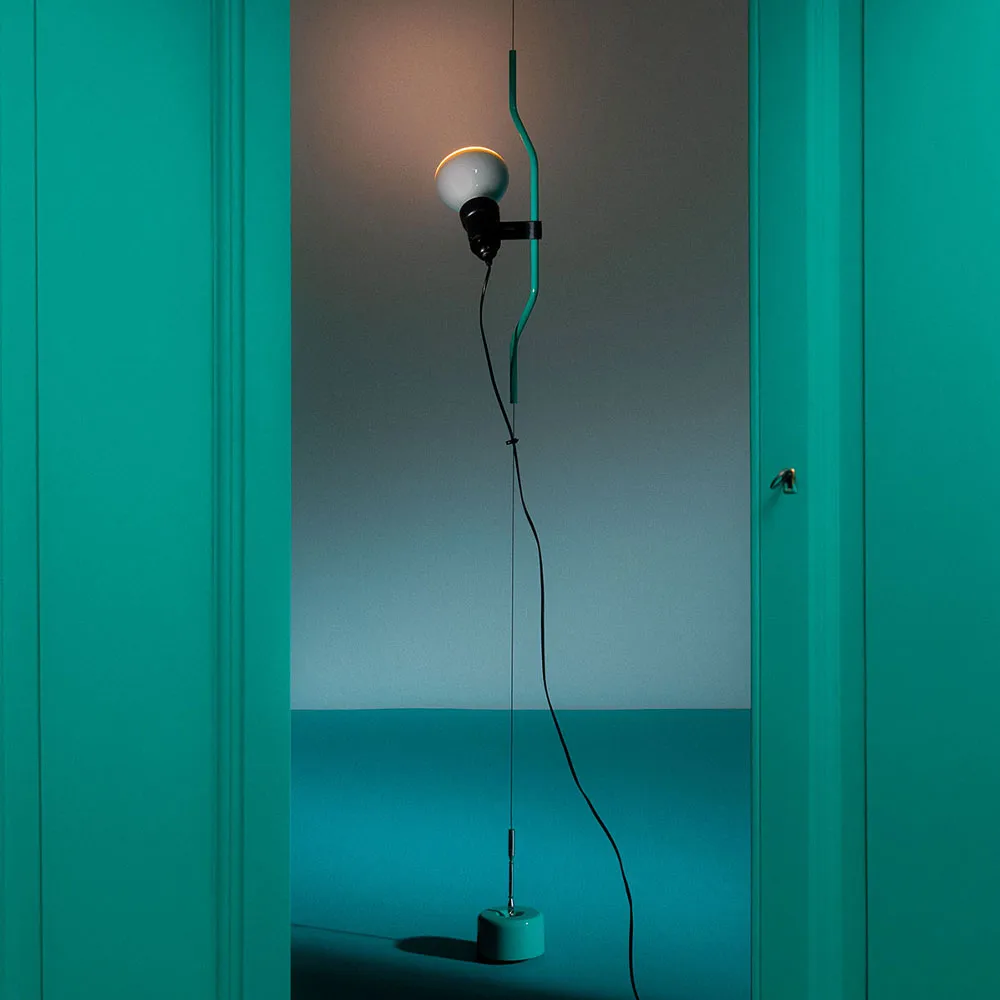 Parentesi floor and ceiling lamp, Black Flos