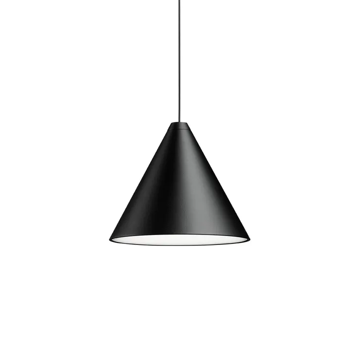 String Light Cone pendant - Black, 22 m cable - Flos