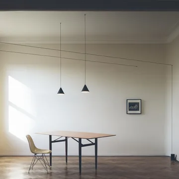 String Light Cone pendant - White, 12 m cable - Flos