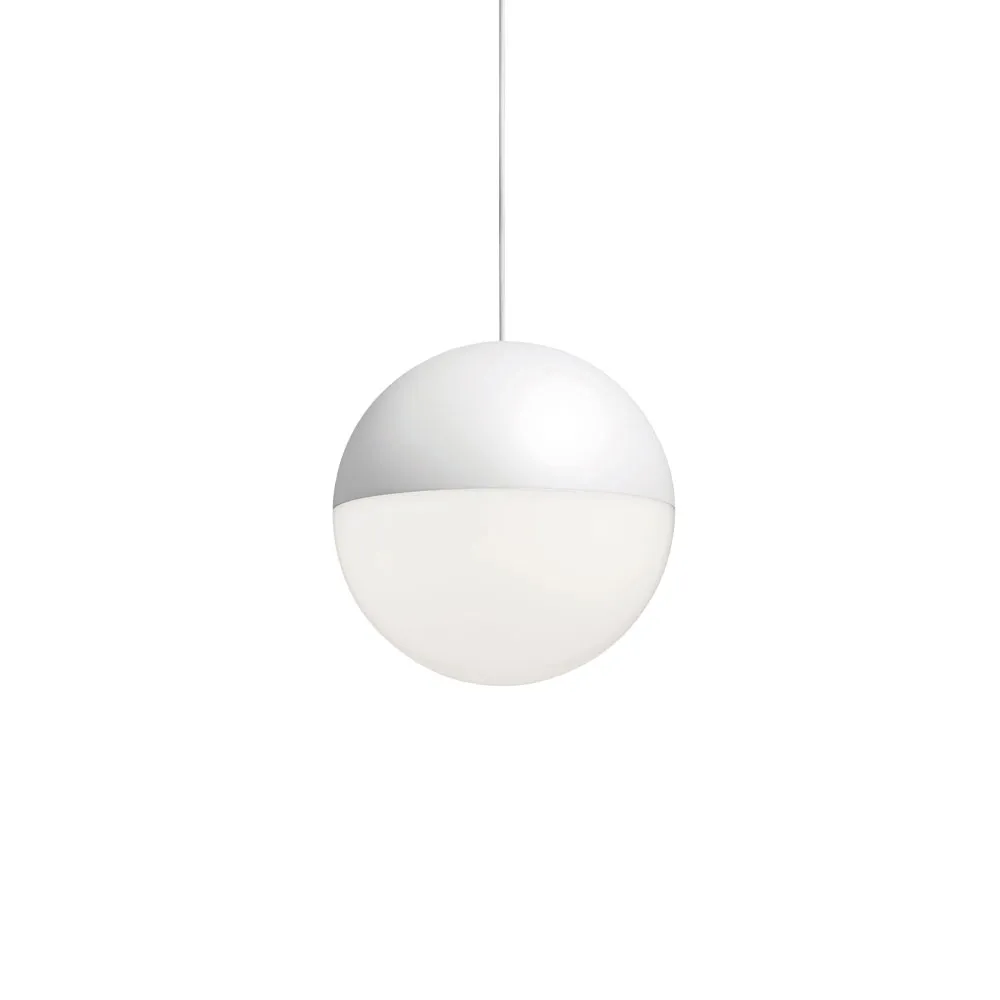 String Light Sphere pendant, White, 12 m cable Flos
