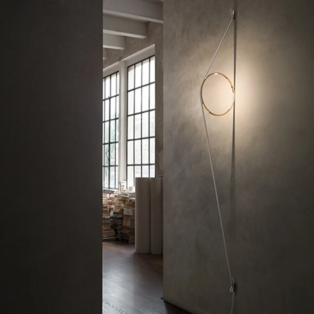 Wirering wall lamp, Pink/grey Flos