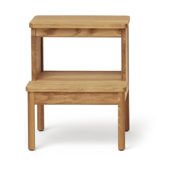 A line round step stool - Oak, Ø38x47.5 cm - Form & Refine