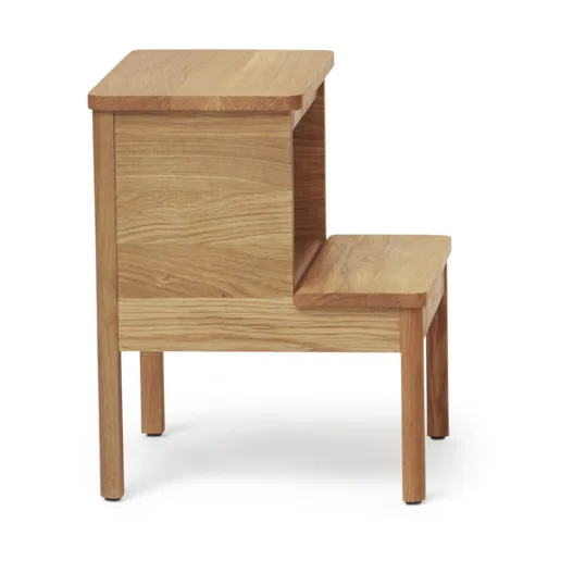 A line round step stool, Oak, Ø38x47.5 cm Form & Refine