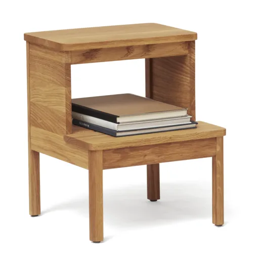 A line round step stool, Oak, Ø38x47.5 cm Form & Refine