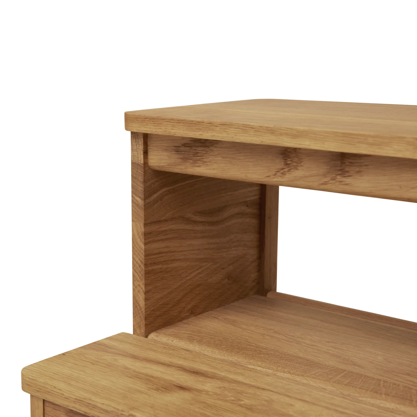 A line round step stool, Oak, Ø38x47.5 cm Form & Refine
