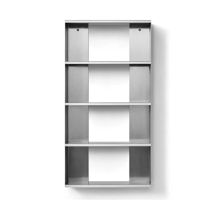 Taper wall shelf - Stainless steel, 50x98 cm - Form & Refine