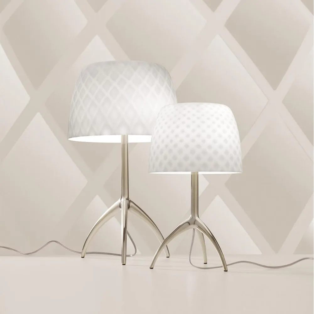 Lumiere 30th Piccola Dimmable table lamp, Champagne, pastilles Foscarini