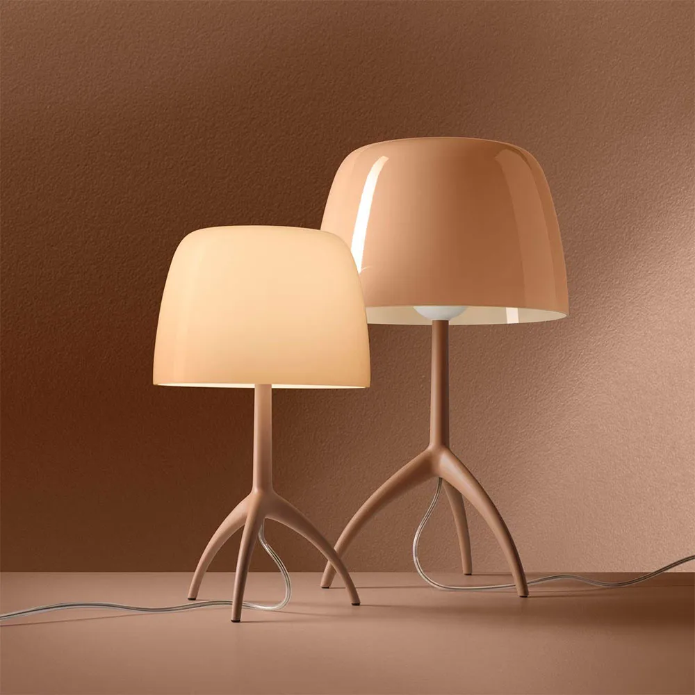 Lumiere Nuances table lamp, Cipria, small Foscarini