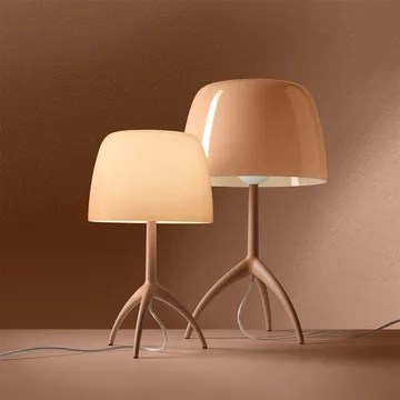 Lumiere Nuances table lamp - Cipria, small - Foscarini