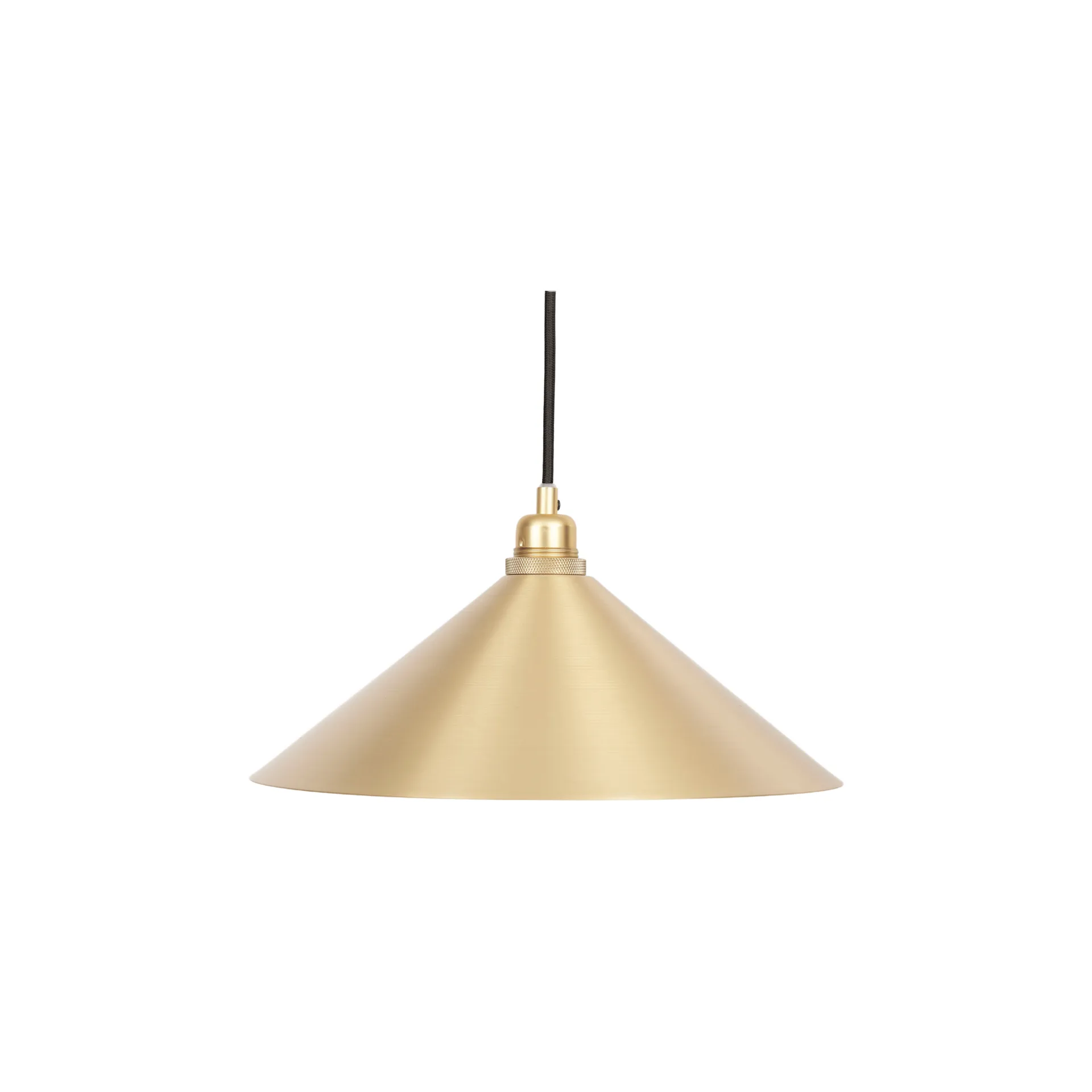 Cone Shade pendant light, Brass, medium, Ø36 cm FRAMA