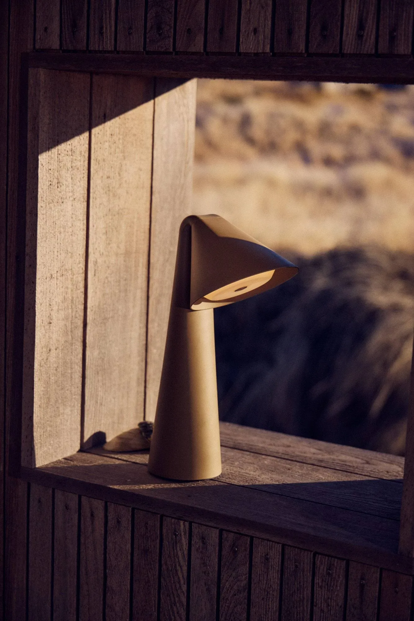 Ami portable table lamp, Olive stone, 31.6 cm Frandsen