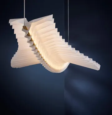 Sora pendant lamp - Solid brass-white - Frandsen