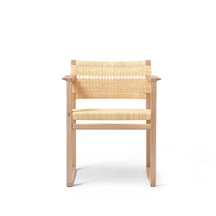 BM62 armchair - Wicker lacquered oak frame - Fredericia Furniture