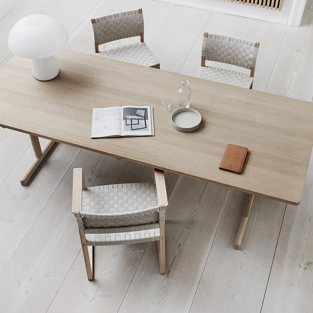 BM62 armchair, Woven natural-oiled oak frame Fredericia Furniture