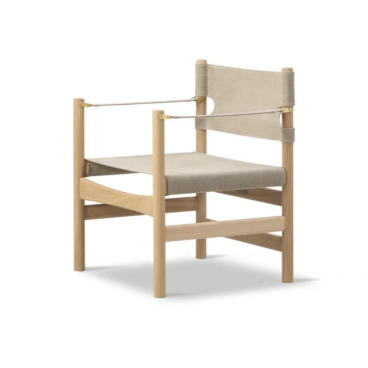 Canvas 21 armchair - Natural canvas-light oiled oak - Fredericia Furniture