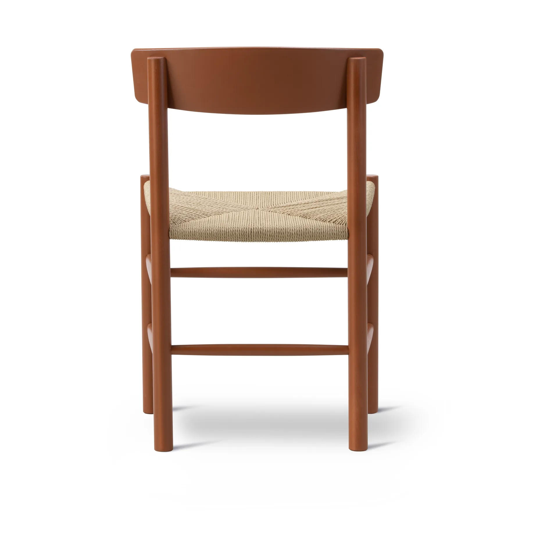 J39 chair, Herritage red-braided natural Fredericia Furniture