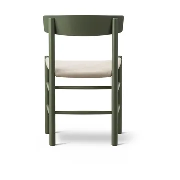 J39 chair - Khaki green-natural canvas - Fredericia Furniture