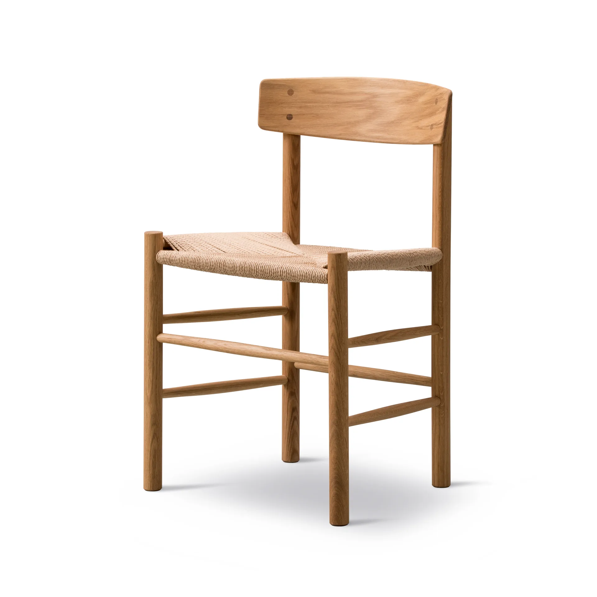 J39 chair, Oiled oak–woven natural, 6-pack Fredericia Furniture