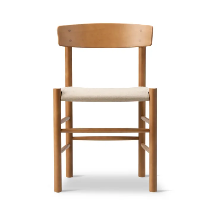 J39 chair - Vintage lacquered beech-canvas natural - Fredericia Furniture