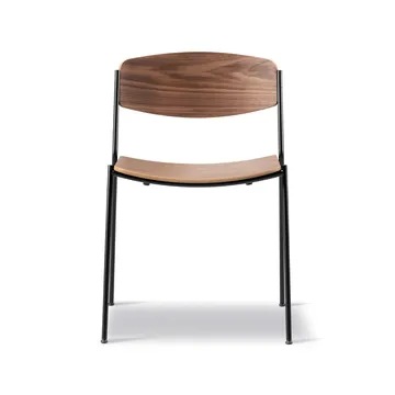 Lynderup 3080 chair - Lacquered walnut-black steel base - Fredericia Furniture