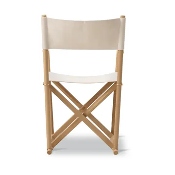 MK16 Folding Chair chair - Off white-lightly oiled oak - Fredericia Furniture