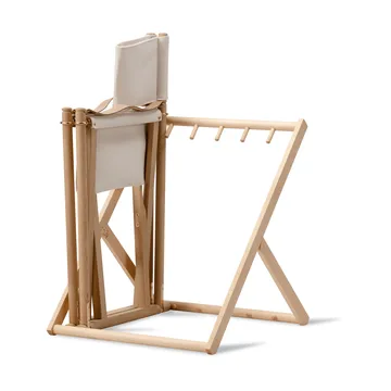 MK16 Folding Chair chair - Off white-lightly oiled oak - Fredericia Furniture