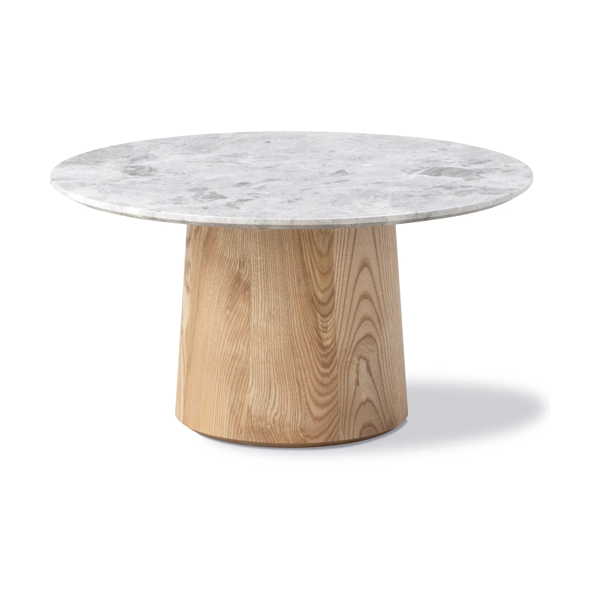 Niveau coffee table Ø61cm, Tundra Grey-ash oil treated Fredericia Furniture