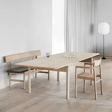 Post 6438 dining table - Smoke-oiled oak, 100x225 cm - Fredericia Furniture