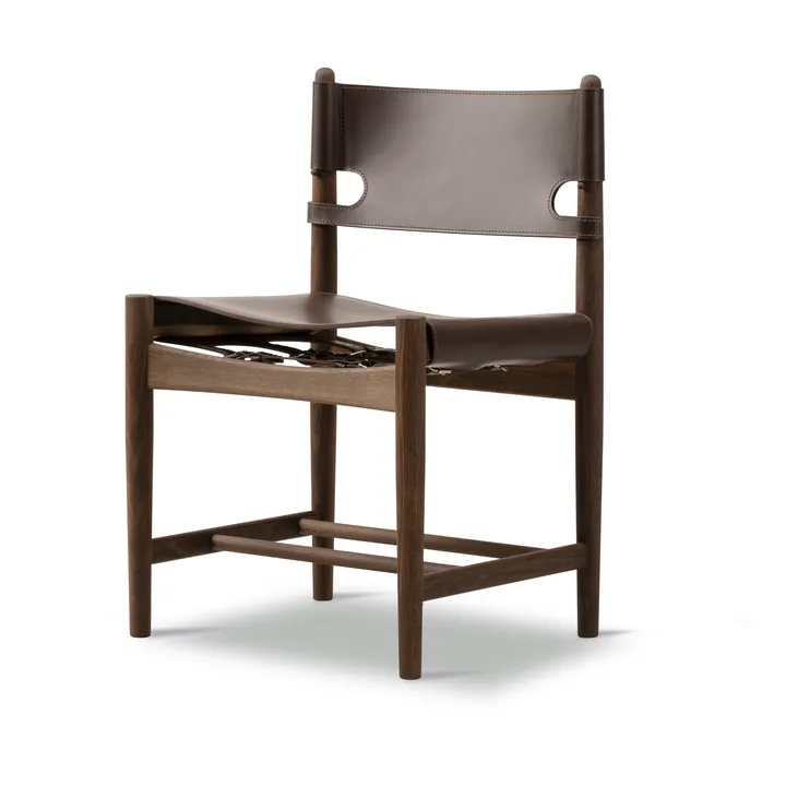The Spanish Dining Chair - Leather dark brown-smoked oak - Fredericia Furniture