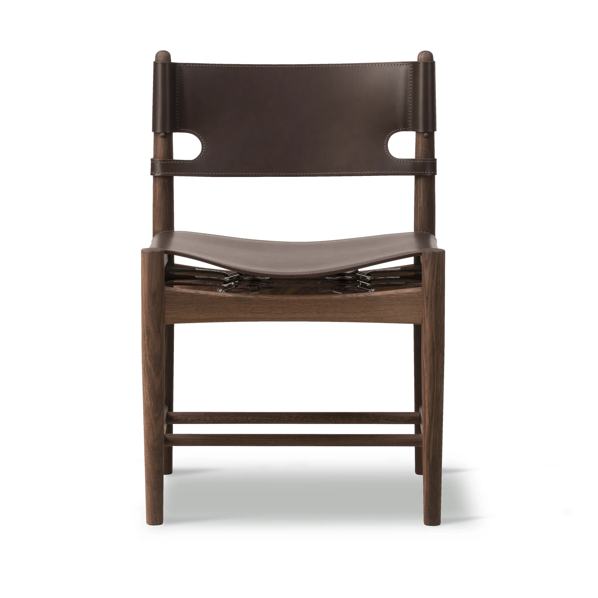The Spanish Dining Chair, Leather dark brown-smoked oak Fredericia Furniture