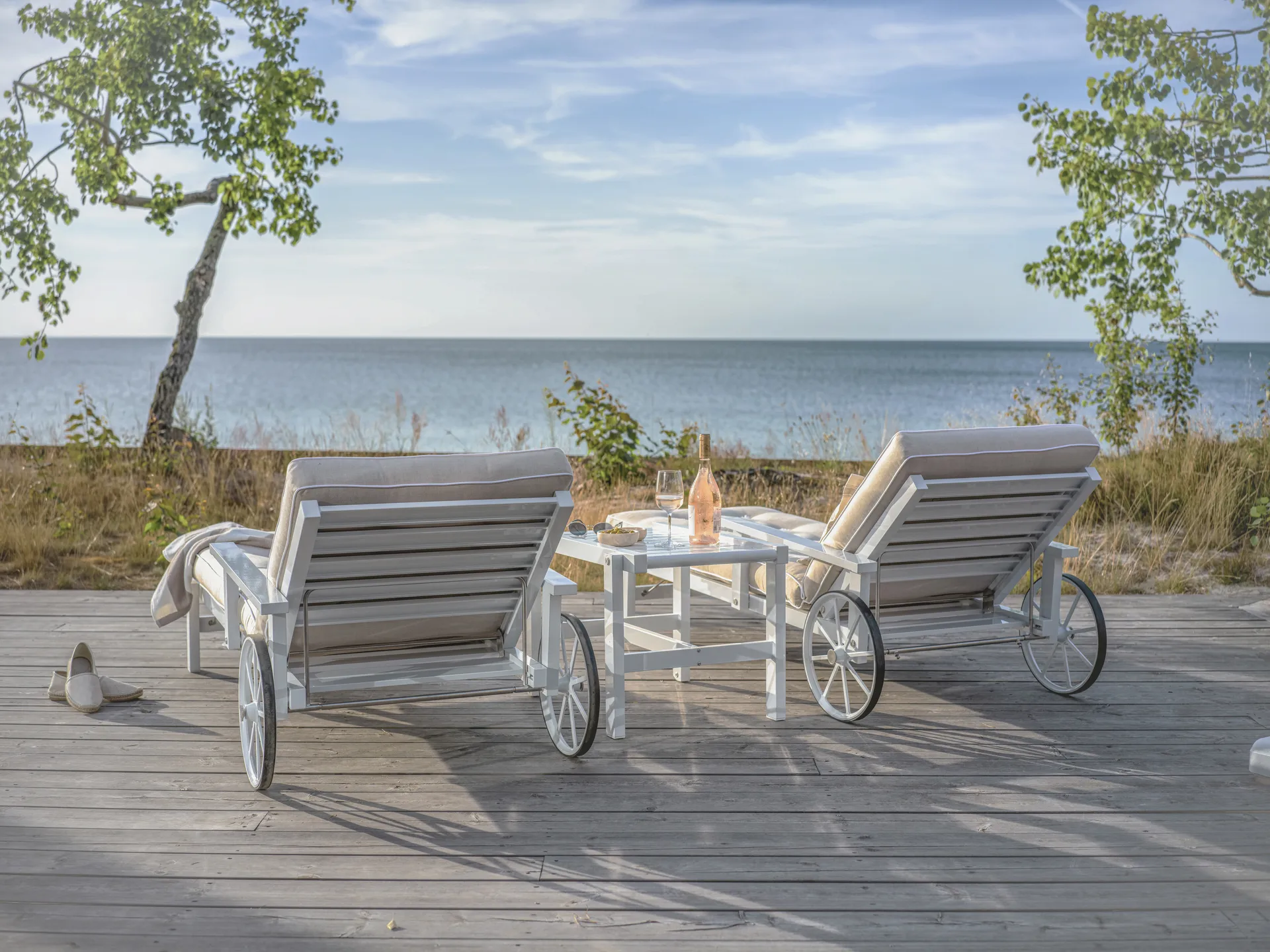 49 trolley table, White, 50x46 cm Fri Form
