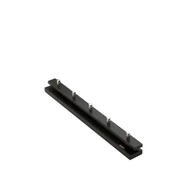 Cutter coat rack - Oak, black-stained, 5 knobs - Fritz Hansen