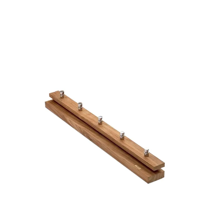 Cutter coat rack - Teak, 5 knobs - Fritz Hansen