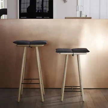 Georg barstool low - Oak - Fritz Hansen