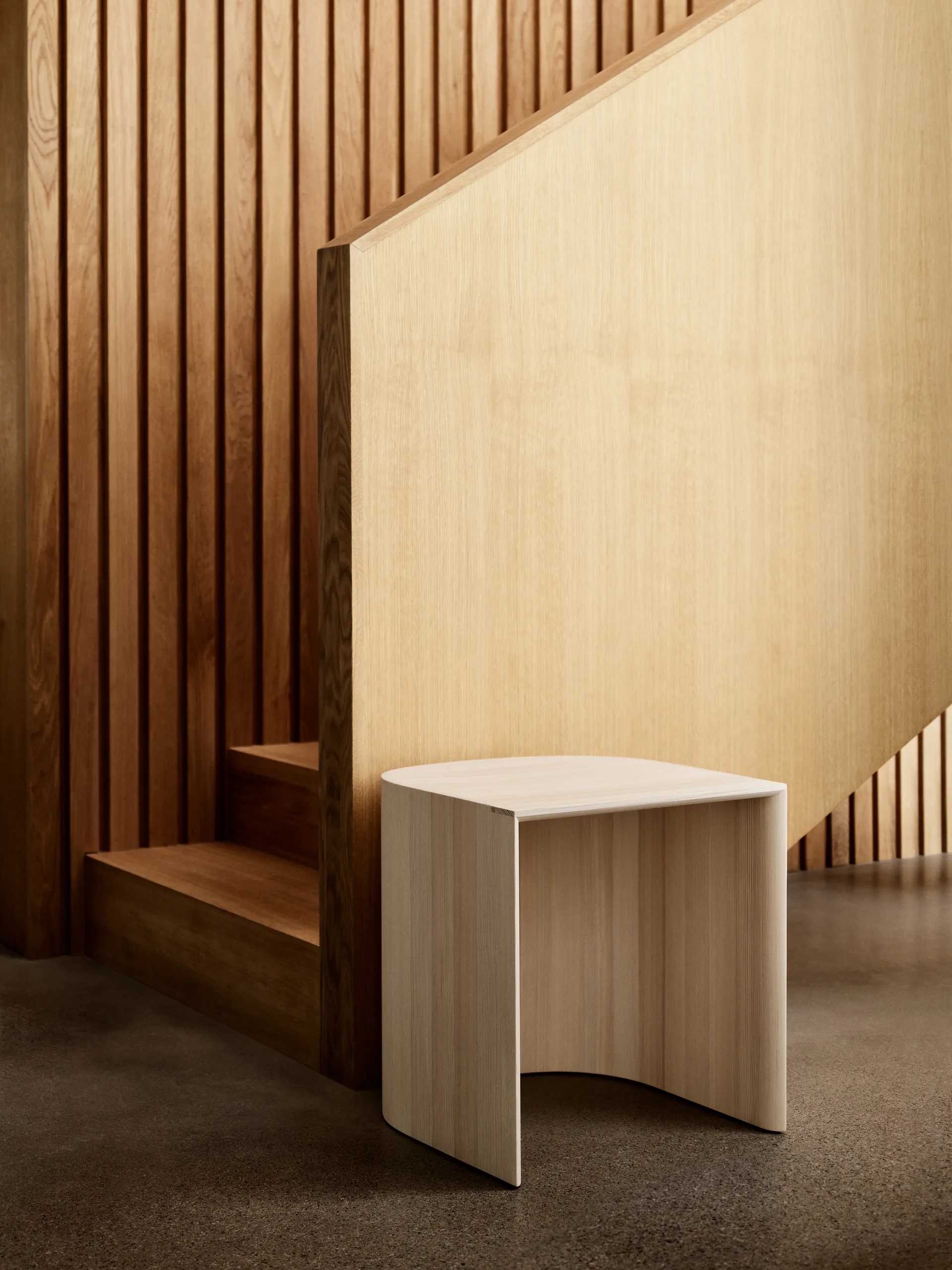 Taburet stool/side table, Oiled pine Fritz Hansen
