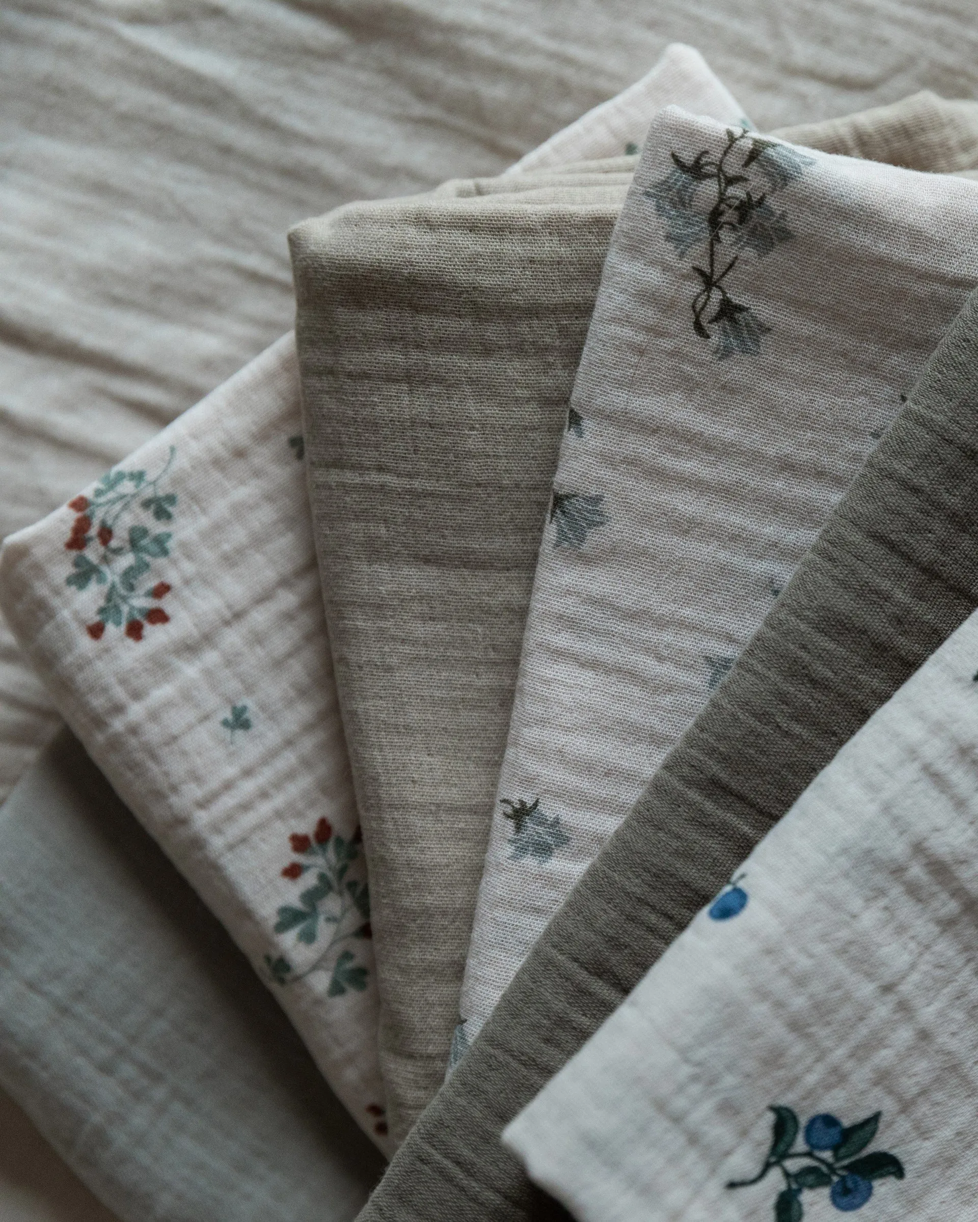 Bluebell Muslin small blanket 2 pieces, 60x60 cm Garbo&Friends
