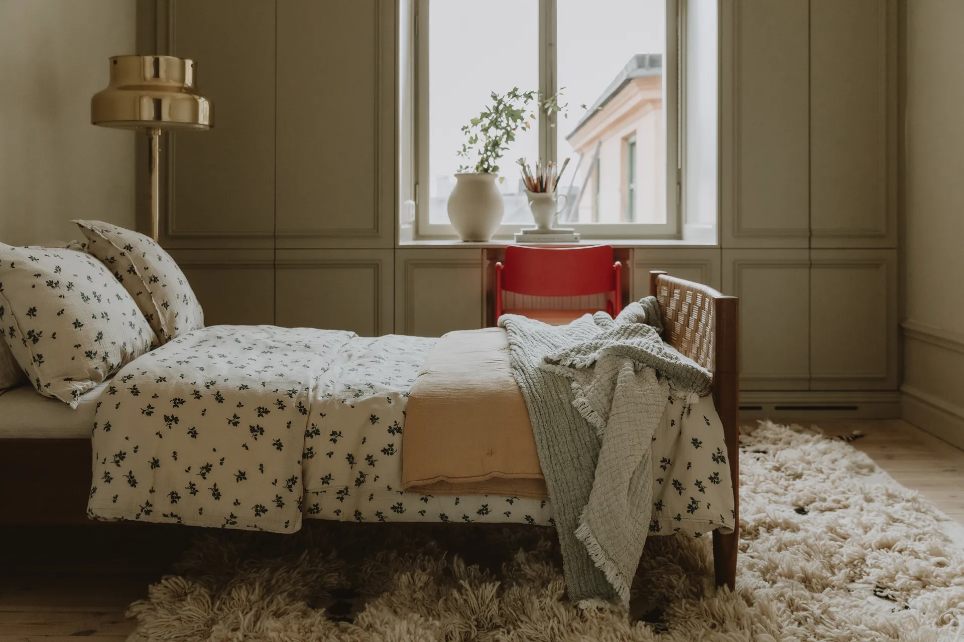 Blueberry Muslin pillowcase, 50x70 cm Garbo&Friends