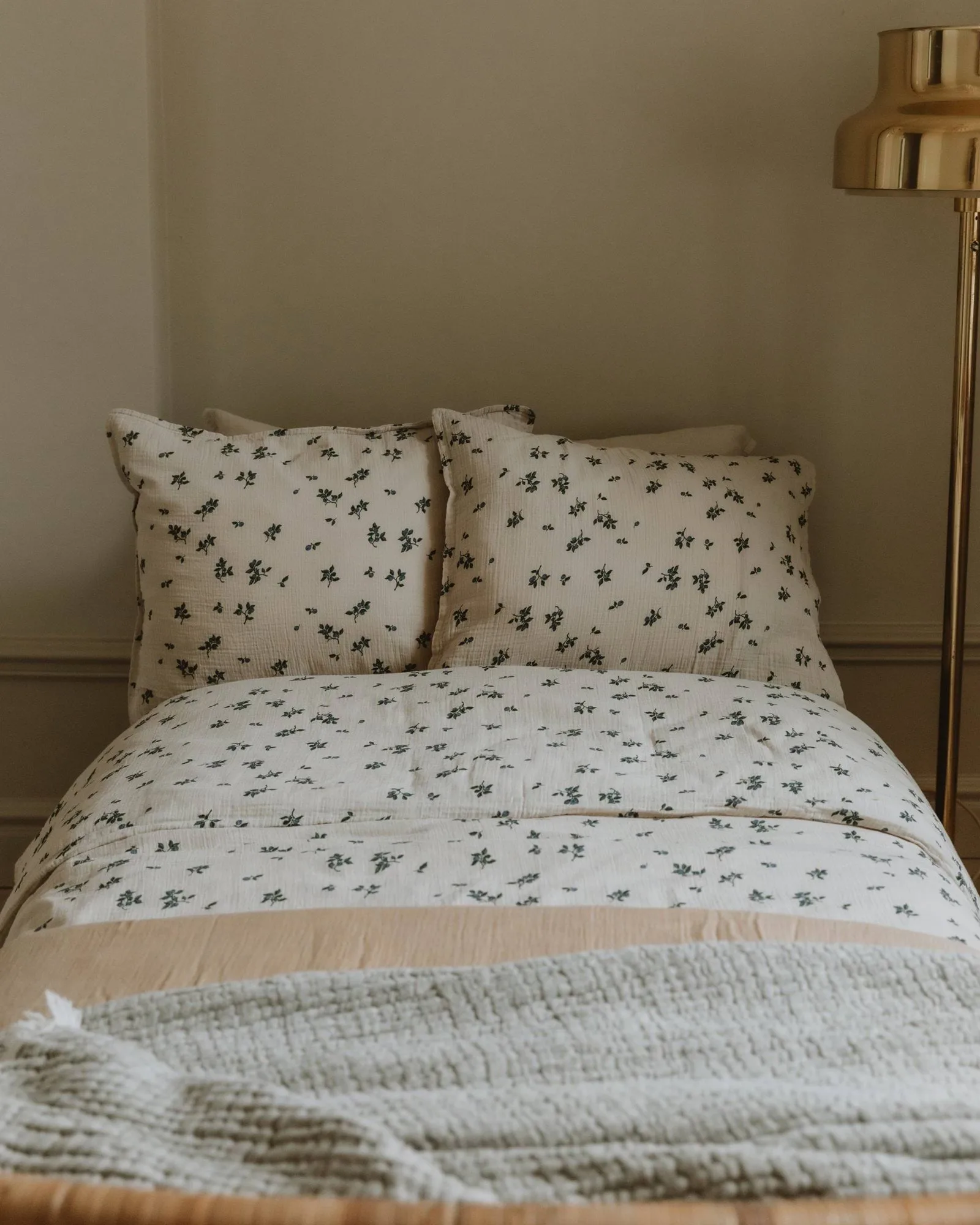 Blueberry Muslin pillowcase, 80x80 cm Garbo&Friends