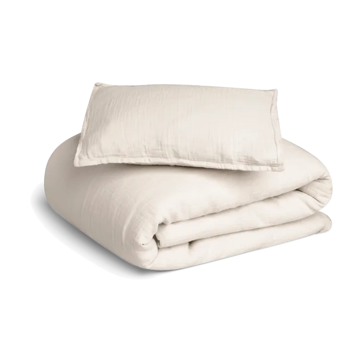 Eggshell Muslin bed set baby - 70x80 cm/28x35 cm - Garbo&Friends