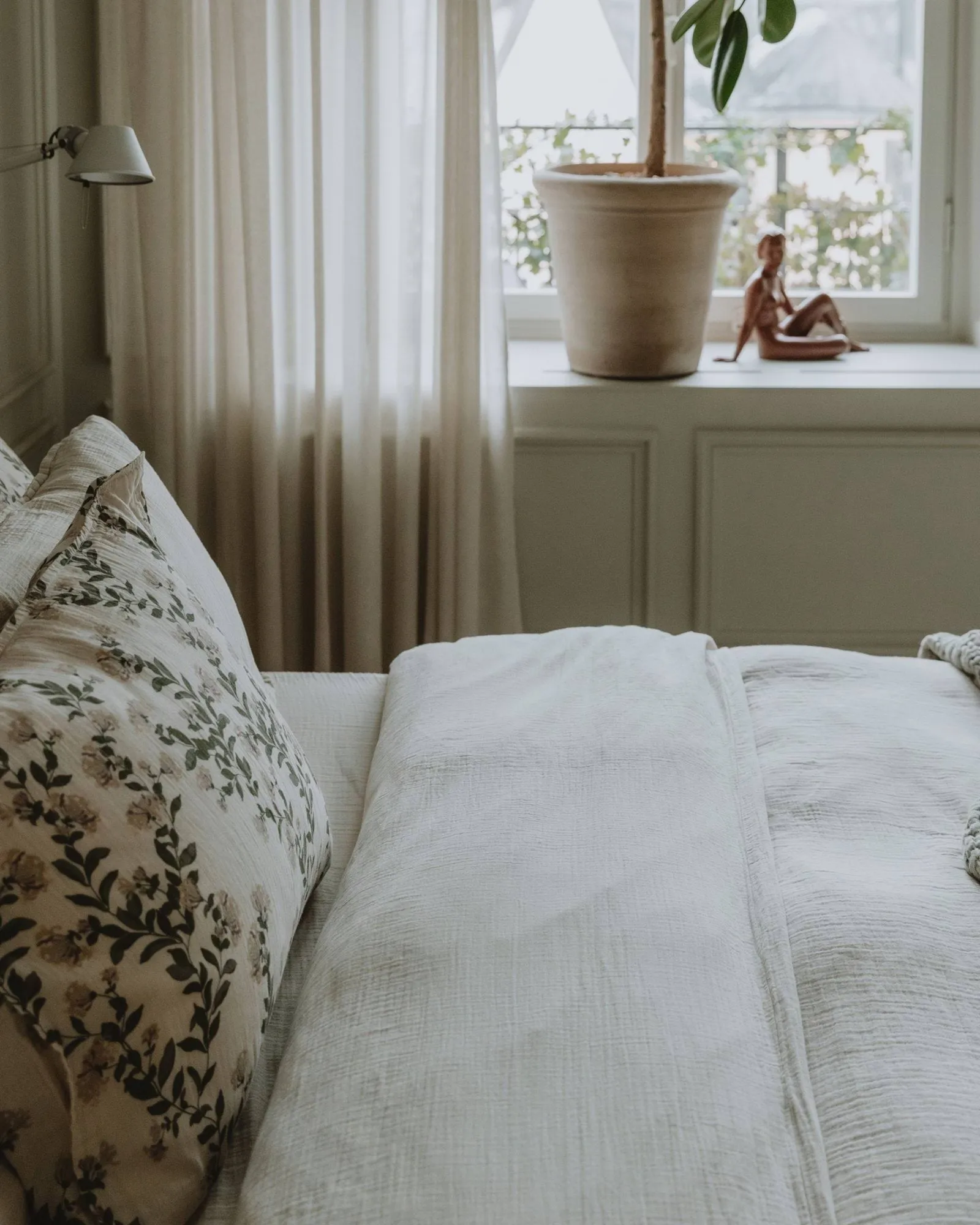 Eggshell Muslin duvet cover, 150x210 cm Garbo&Friends