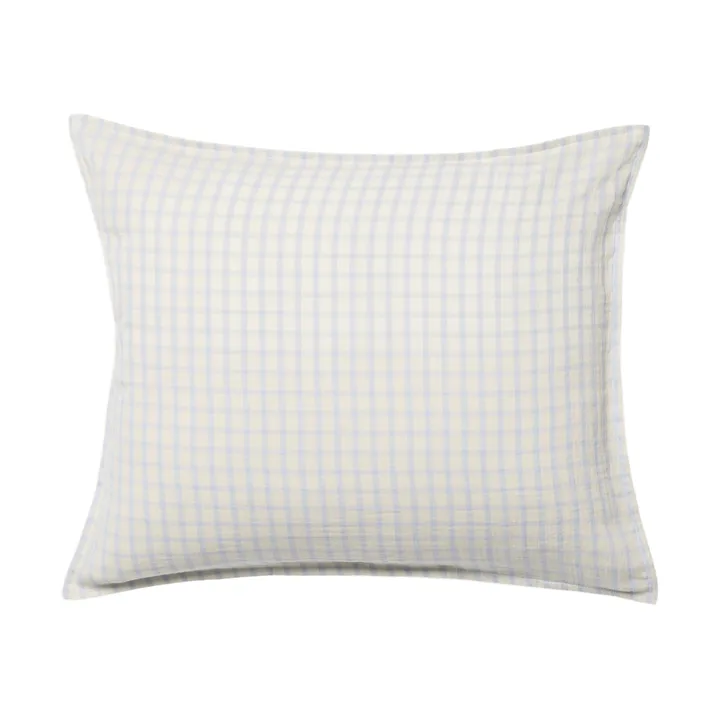 Gingham Sky Blue muslin pillowcase - Sky 50x70 cm - Garbo&Friends