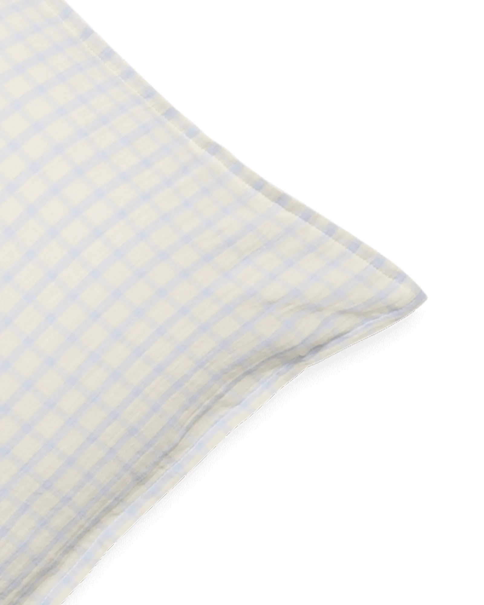 Gingham Sky Blue muslin pillowcase, Sky 50x70 cm Garbo&Friends