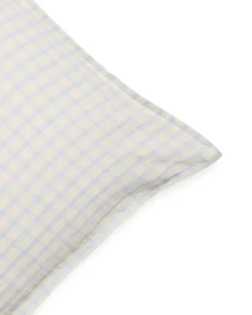 Gingham Sky Blue muslin pillowcase - Sky 50x70 cm - Garbo&Friends
