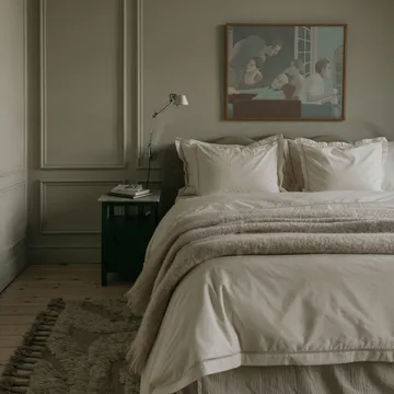 Pearl Ladder Lace double duvet cover - 220x220 cm - Garbo&Friends