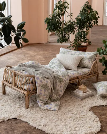 Plumbago Muslin duvet cover - 135x200 cm - Garbo&Friends