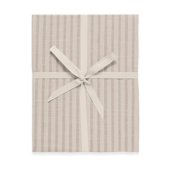 Stripe Mauve fitted sheet - 90x200x30 cm - Garbo&Friends