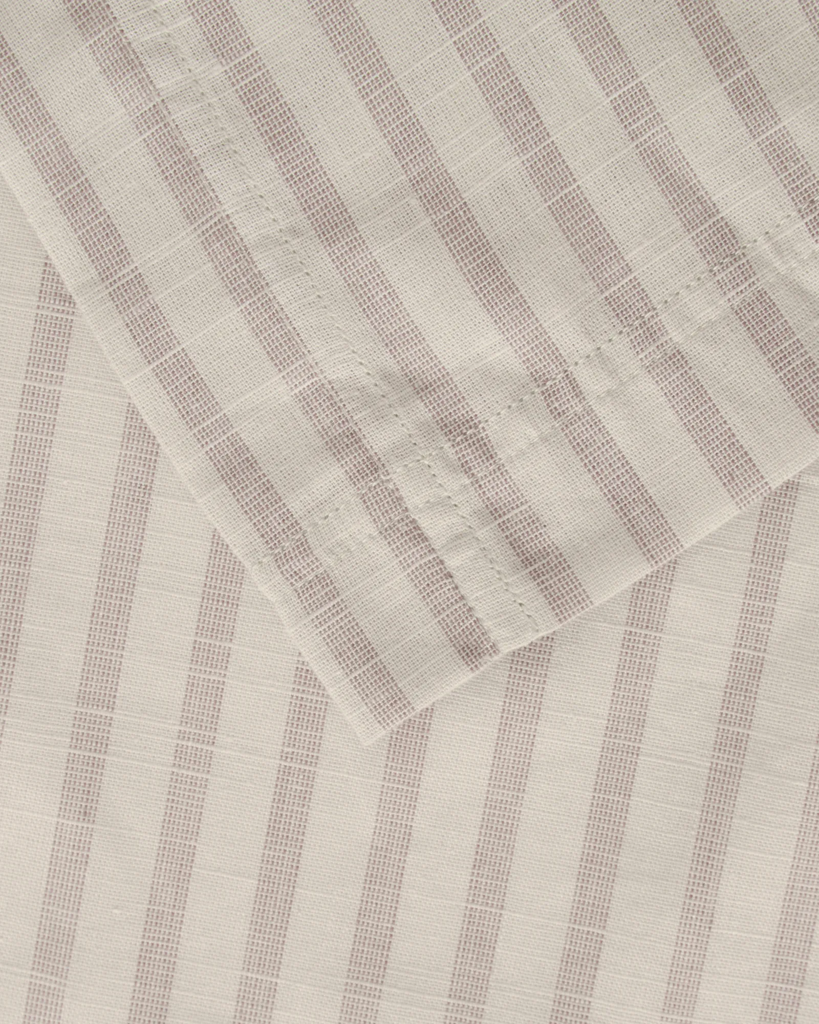 Stripe Mauve Muslin duvet cover, 135x200 cm Garbo&Friends