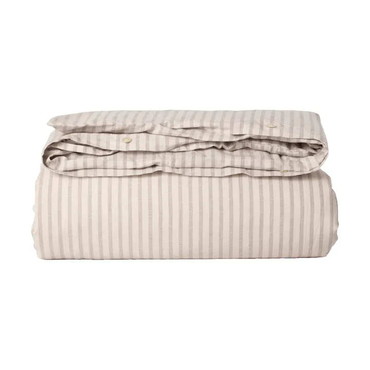 Stripe Mauve Muslin duvet cover - 140x200 cm - Garbo&Friends
